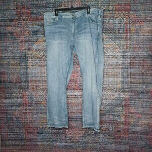 Silver Jeans mens medium wash distressed Eddie Relaxed tapered 42x30 NWT